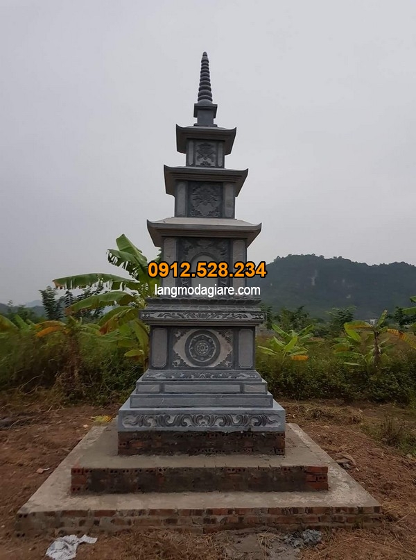 Hình ảnh ngôi mộ tháp đẹp tại Ninh Vân