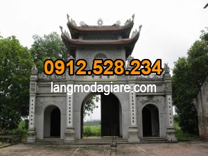 Cổng đền chùa dùng để làm đẹp công tình và giới thiệu tên của công trình