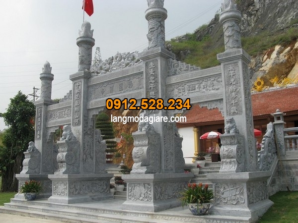 Mẫu cổng chùa đẹp tại Ninh Vân