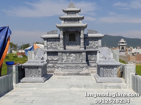 Thiết kế khu lăng mộ đá đẹp chuẩn phong thủy ở Lâm Đồng