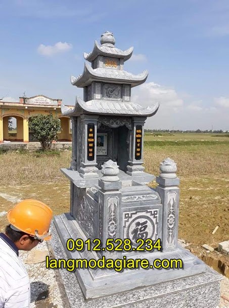 Mẫu mộ ba đao đẹp, Nhận lắp đặt thi công mộ đá tại Quảng Bình
