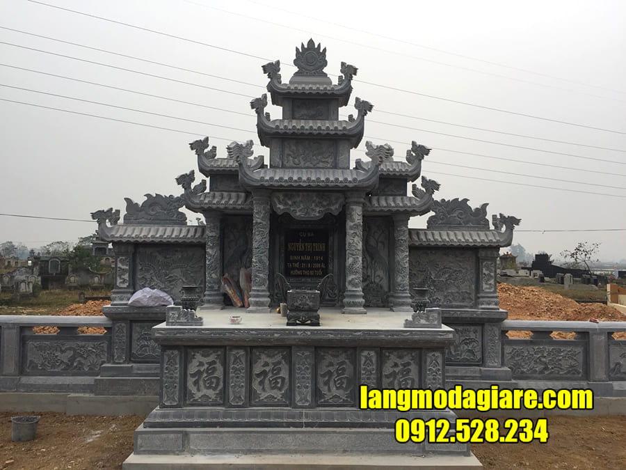 Mẫu lăng thờ đá đẹp tại Ninh Thuận