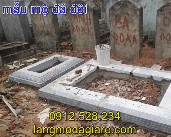 Lắp đặt mộ đá đôi tại Phú Thọ