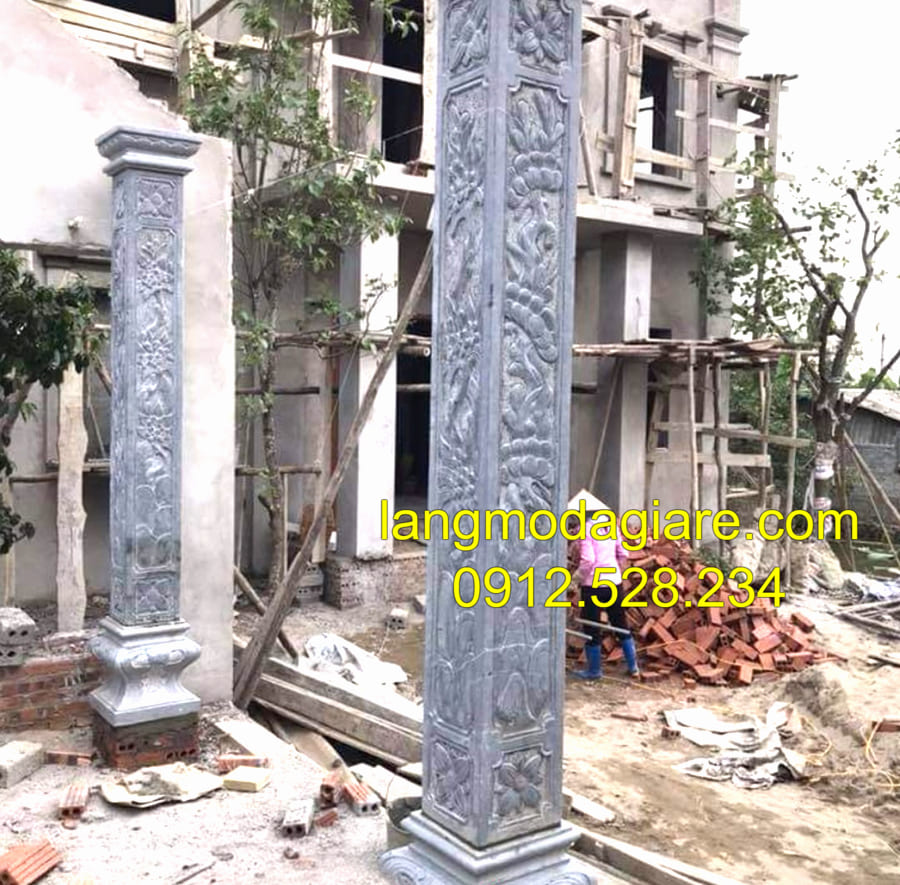 Địa chỉ bán cột hiên đá xanh đen uy tín tại Ninh Vân