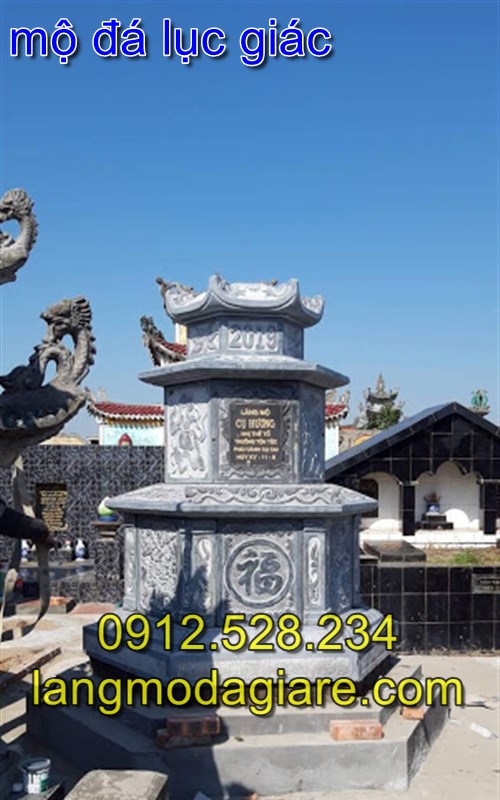Lắp đặt mộ đá lục giác tại Nam Định