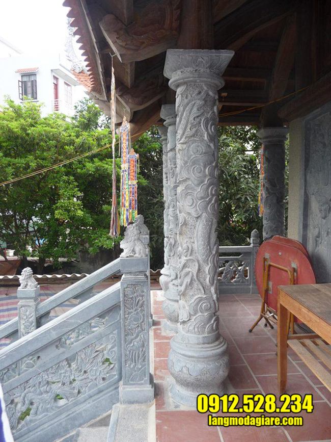 cột tròn đẹp dùng trong đình chùa
