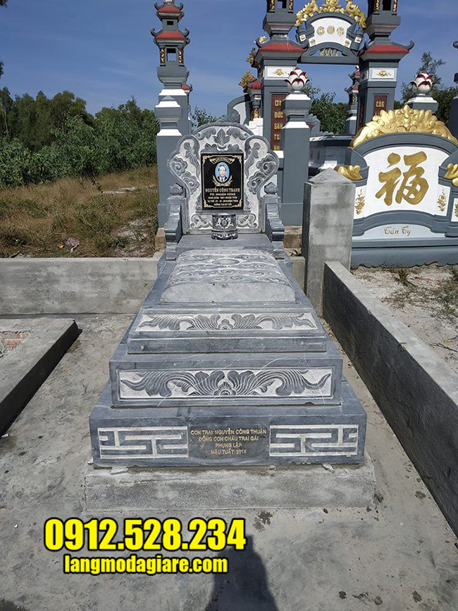 mộ bành bằng đá thanh hóa đẹp
