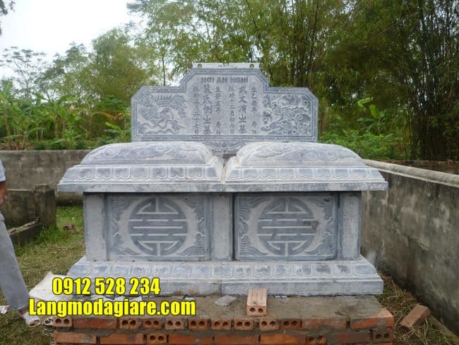 mộ đôi đá mỹ nghệ tại Bình Phước đẹp nhất