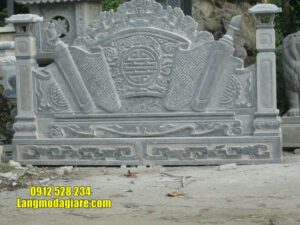 mẫu cuốn thư bằng đá tại Thái Bình