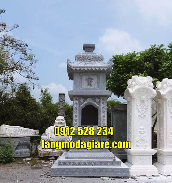 xây tháp mộ phật giáo đẹp để tro cốt bán tại Vĩnh Long mẫu tháp chuông đẹp