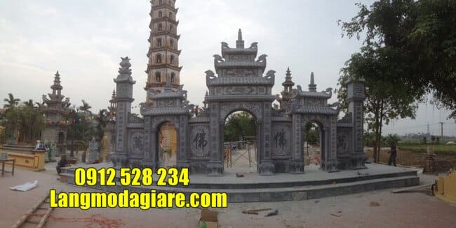 cổng tam quan bằng đá đẹp nhất tại Vĩnh Phúc