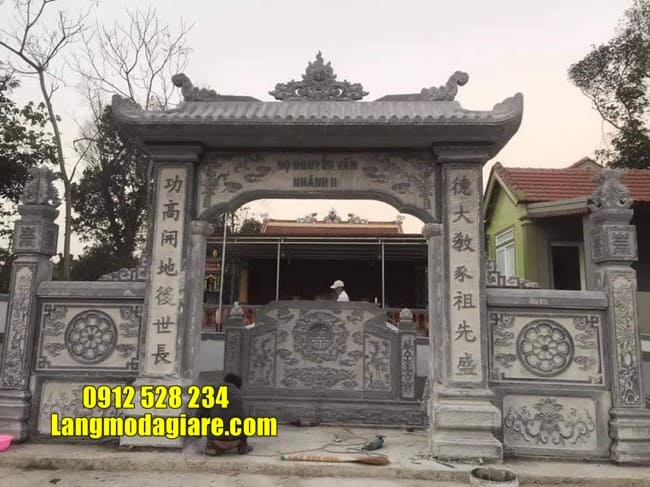 cổng tam quan đá đẹp nhất tại Bắc Ninh
