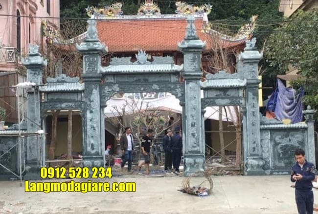 mẫu cổng tam quan bằng đá đẹp nhất tại Bắc Ninh