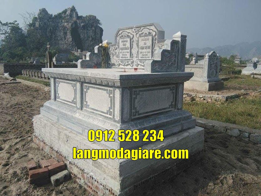 mẫu mộ đôi đẹp bằng đá bán tại Kiên Giang