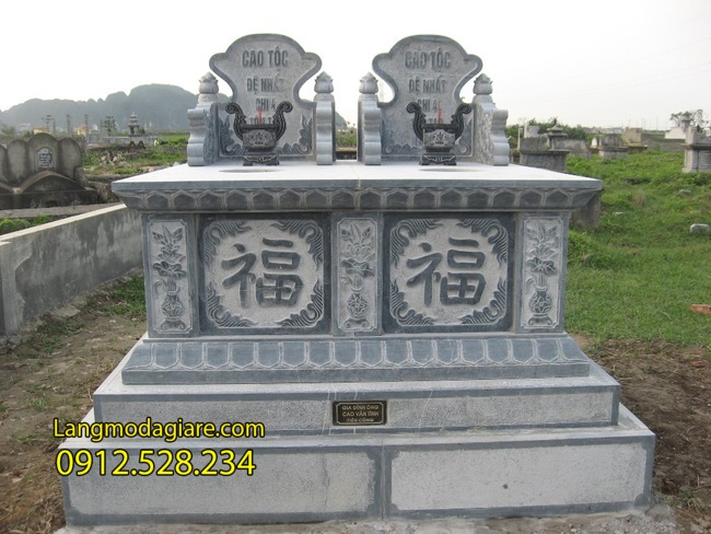 mộ đá đôi tại Đồng Tháp đẹp