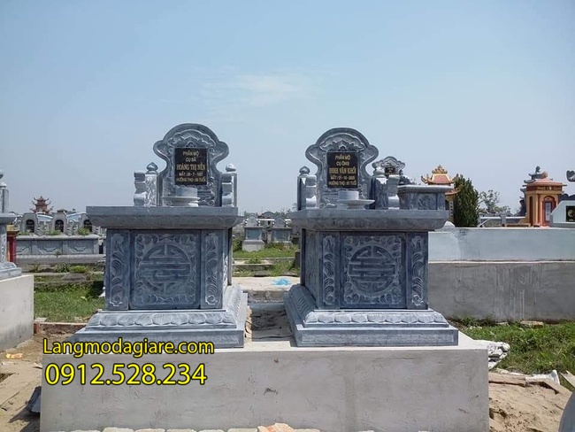 mộ đôi bằng đá tại Đồng Tháp đẹp