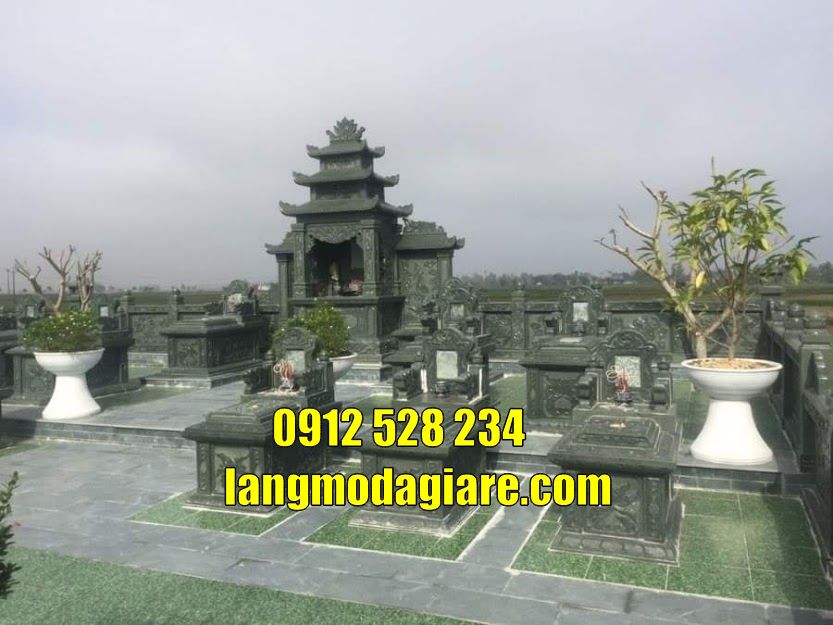 24 mẫu lăng mộ gia đình đẹp bằng đá tại Bắc Ninh lăng mộ đá