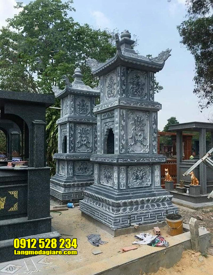 Làm mộ tháp bằng đá tại Long An, Tây Ninh, Đồng Tháp